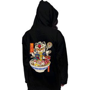 Daily_Deal_Shirts Pullover Hoodies, Unisex / Small / Black Ramen Gundam