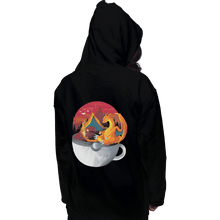 Load image into Gallery viewer, Shirts Pullover Hoodies, Unisex / Small / Black Cup Of Fire
