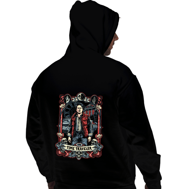 Daily_Deal_Shirts Pullover Hoodies, Unisex / Small / Black The Time Traveller