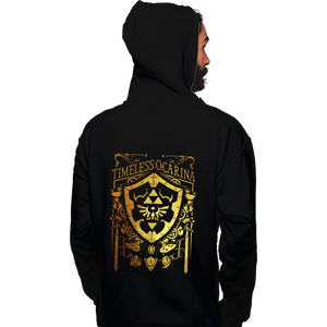 Daily_Deal_Shirts Pullover Hoodies, Unisex / Small / Black Timeless Ocarina