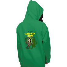 Load image into Gallery viewer, Secret_Shirts Pullover Hoodies, Unisex / Small / Irish Green Low-Key Hero
