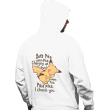 Load image into Gallery viewer, Shirts Pullover Hoodies, Unisex / Small / White Soft Pika
