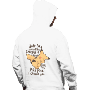 Shirts Pullover Hoodies, Unisex / Small / White Soft Pika