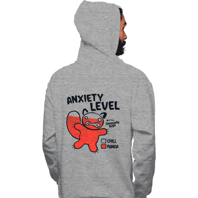 Daily_Deal_Shirts Pullover Hoodies, Unisex / Small / Sports Grey Anxiety Level Panda