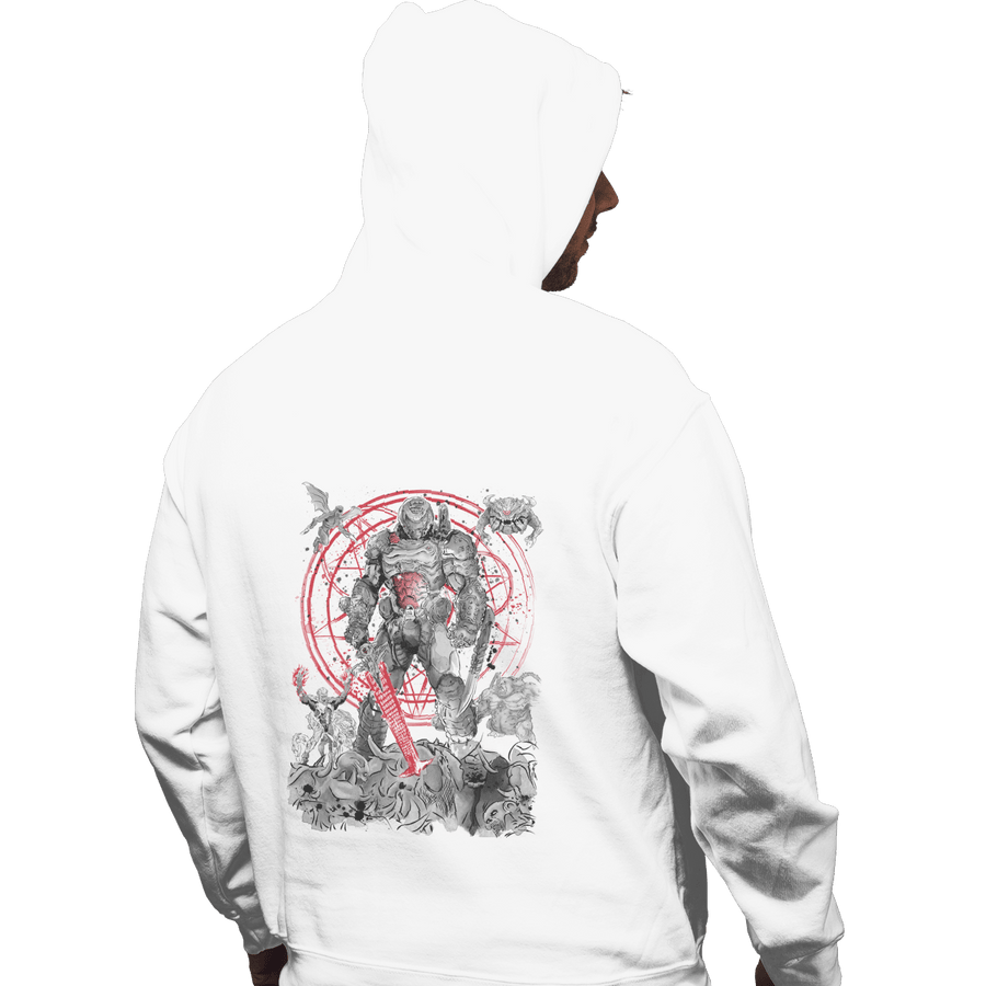 Shirts Zippered Hoodies, Unisex / Small / White The Hell Walker