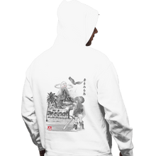 Load image into Gallery viewer, Shirts Pullover Hoodies, Unisex / Small / White Link&#39;s Awakening Sumi-e
