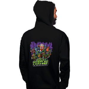 Daily_Deal_Shirts Pullover Hoodies, Unisex / Small / Black TMNT Vs The NYC Villains