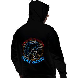 Daily_Deal_Shirts Pullover Hoodies, Unisex / Small / Black Ugly Sanic