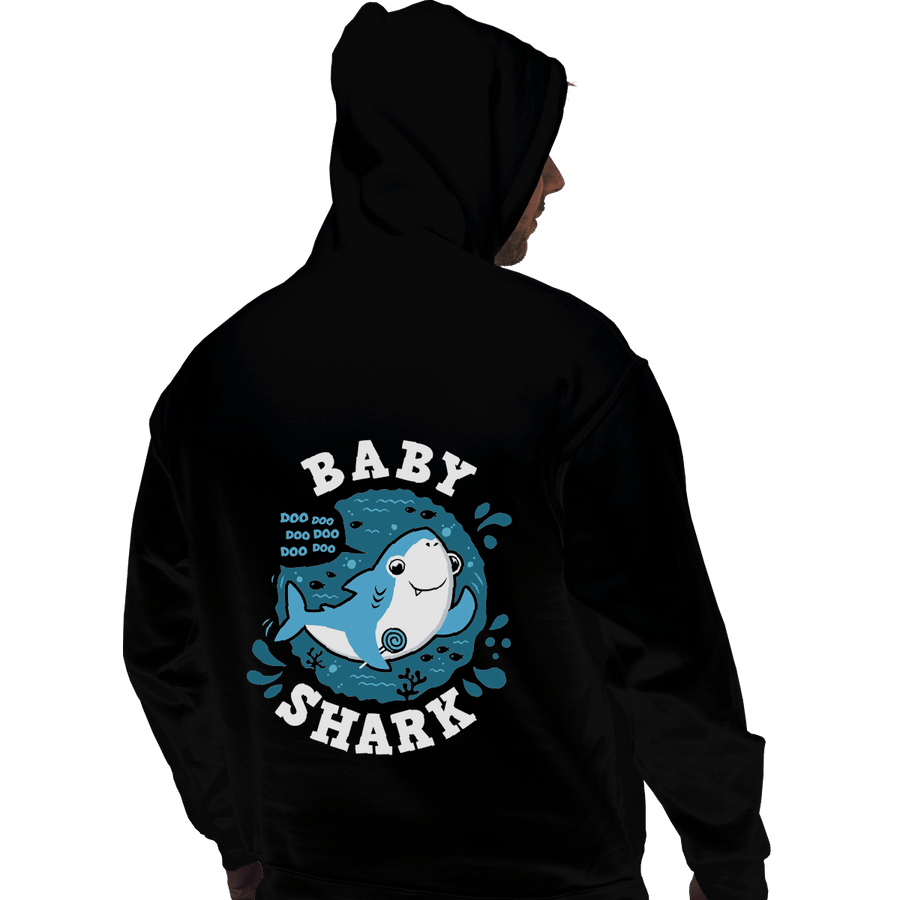 Shirts Pullover Hoodies, Unisex / Small / Black Cute Baby Shark