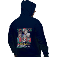 Load image into Gallery viewer, Shirts Pullover Hoodies, Unisex / Small / Navy Golden Christmas
