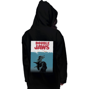 Shirts Zippered Hoodies, Unisex / Small / Black Double Jaws