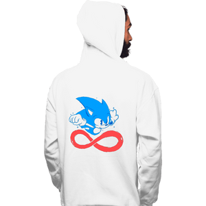 Daily_Deal_Shirts Pullover Hoodies, Unisex / Small / White Fastest Hedgehog