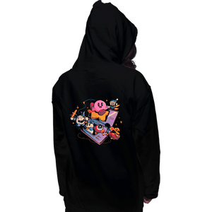 Daily_Deal_Shirts Pullover Hoodies, Unisex / Small / Black Pink Blob Game
