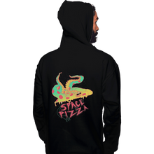 Load image into Gallery viewer, Shirts Pullover Hoodies, Unisex / Small / Black Space Pizza
