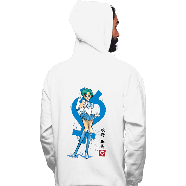 Secret_Shirts Pullover Hoodies, Unisex / Small / White Mercury Sumi-e