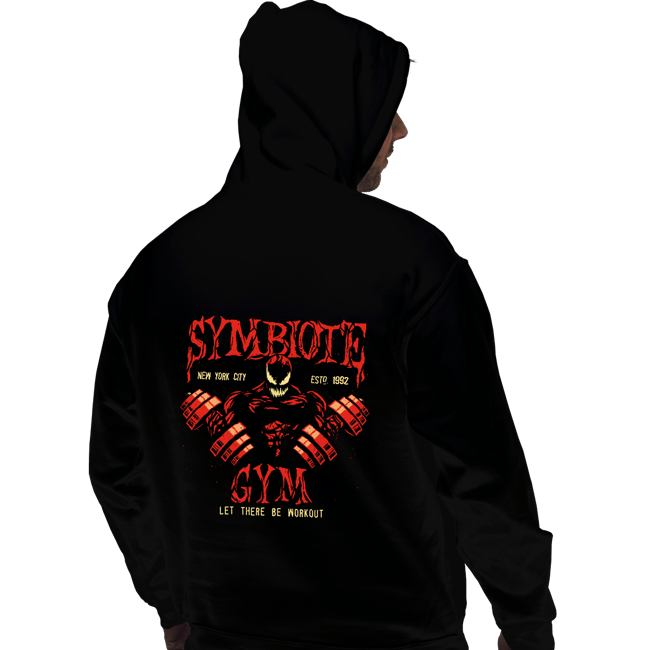 Daily_Deal_Shirts Pullover Hoodies, Unisex / Small / Black Symbiote Gym