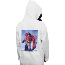 Load image into Gallery viewer, Secret_Shirts Pullover Hoodies, Unisex / Small / White Optimus Watercolor
