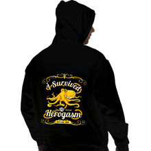 Load image into Gallery viewer, Daily_Deal_Shirts Pullover Hoodies, Unisex / Small / Black I Survived The Hero Gathering
