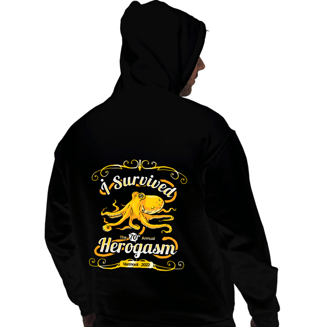 Daily_Deal_Shirts Pullover Hoodies, Unisex / Small / Black I Survived The Hero Gathering