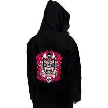 Load image into Gallery viewer, Shirts Pullover Hoodies, Unisex / Small / Black Oni Mask
