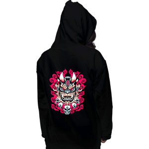 Shirts Pullover Hoodies, Unisex / Small / Black Oni Mask