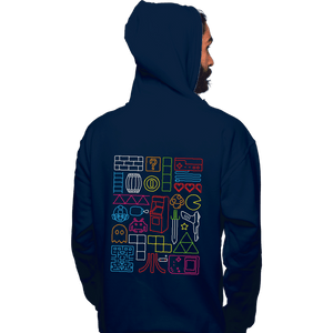 Daily_Deal_Shirts Pullover Hoodies, Unisex / Small / Navy Nostalgic Doodles