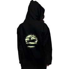 Load image into Gallery viewer, Shirts Pullover Hoodies, Unisex / Small / Black Moonlight Wolf Princess
