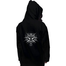 Load image into Gallery viewer, Shirts Zippered Hoodies, Unisex / Small / Black Graffiti White Wolf
