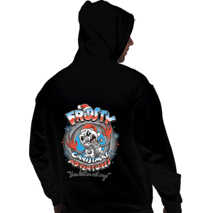 Daily_Deal_Shirts Pullover Hoodies, Unisex / Small / Black Frosty Christmas Adventures