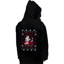 Load image into Gallery viewer, Shirts Pullover Hoodies, Unisex / Small / Black Despair Kuma Ugly Christmas Sweater
