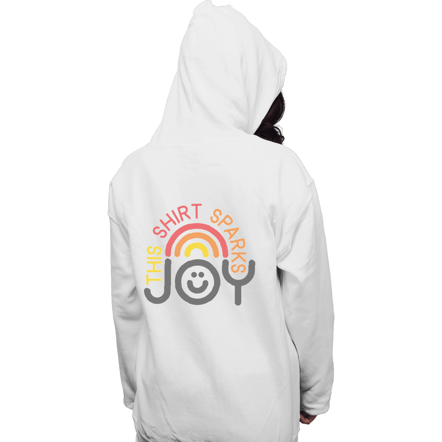 Shirts Pullover Hoodies, Unisex / Small / White This Shirt Sparks Joy
