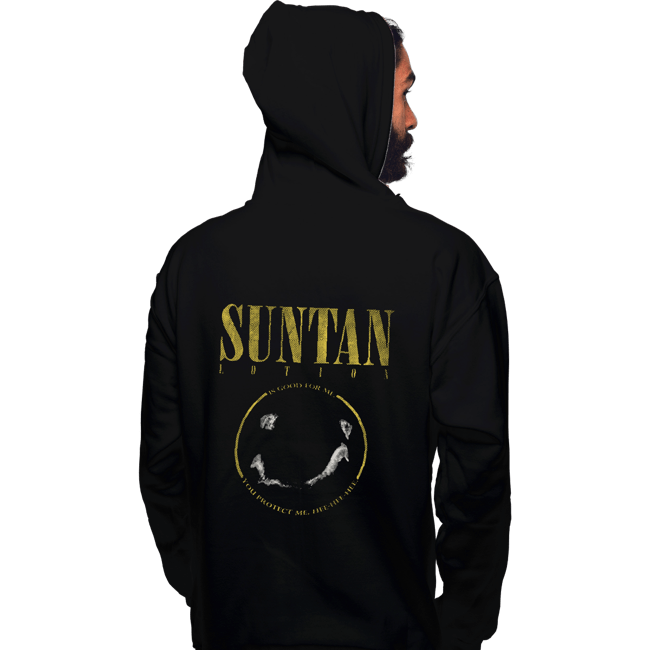 Shirts Pullover Hoodies, Unisex / Small / Black Suntan Lotion