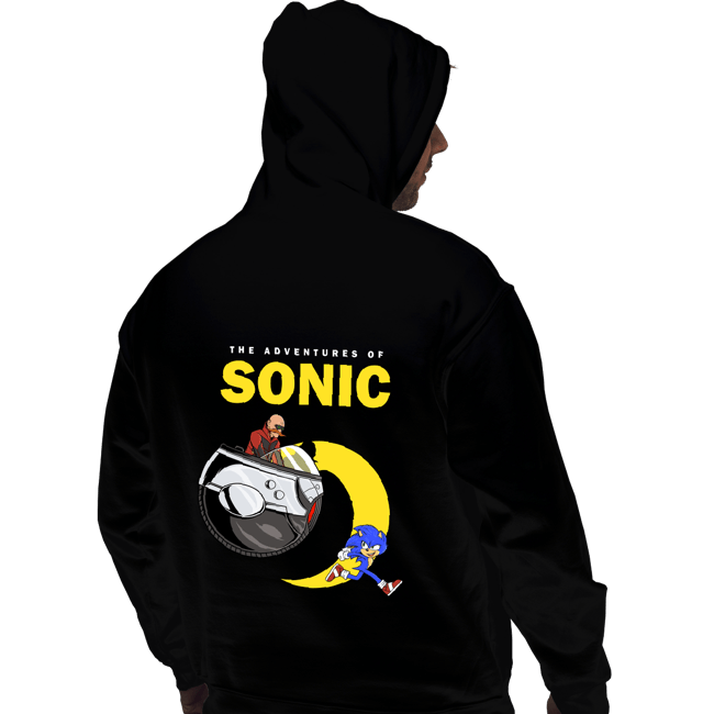 Secret_Shirts Pullover Hoodies, Unisex / Small / Black Adventures Of Sonic