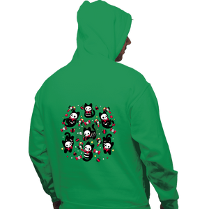 Daily_Deal_Shirts Pullover Hoodies, Unisex / Small / Irish Green Creepy Xmas Kittens