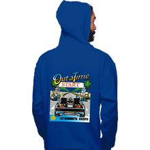 Load image into Gallery viewer, Daily_Deal_Shirts Pullover Hoodies, Unisex / Small / Royal Blue Out Run And Time
