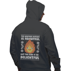 Shirts Pullover Hoodies, Unisex / Small / Charcoal Delightful Fire