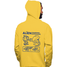 Load image into Gallery viewer, Secret_Shirts Pullover Hoodies, Unisex / Small / Gold Alien Guide
