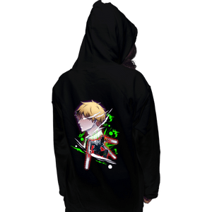 Daily_Deal_Shirts Pullover Hoodies, Unisex / Small / Black Chainsaw Holo