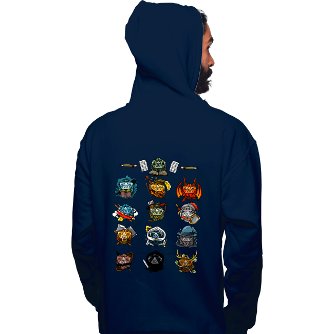 Shirts Pullover Hoodies, Unisex / Small / Navy Dice Master