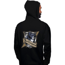 Load image into Gallery viewer, Shirts Pullover Hoodies, Unisex / Small / Black Hairy Pupper House Ruffinpaw

