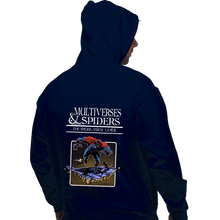 Load image into Gallery viewer, Secret_Shirts Pullover Hoodies, Unisex / Small / Navy Multiverses And Spiders
