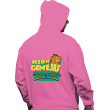 Load image into Gallery viewer, Shirts Pullover Hoodies, Unisex / Small / Azalea Neon Garfield Evangelion Pink

