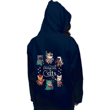 Load image into Gallery viewer, Secret_Shirts Pullover Hoodies, Unisex / Small / Navy Dungeon Cats 2nd Edition
