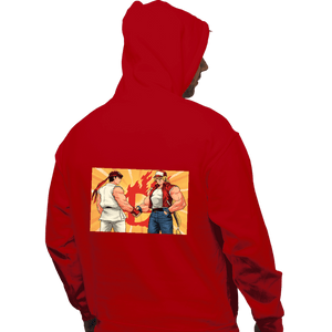 Shirts Pullover Hoodies, Unisex / Small / Red Famous Handshake
