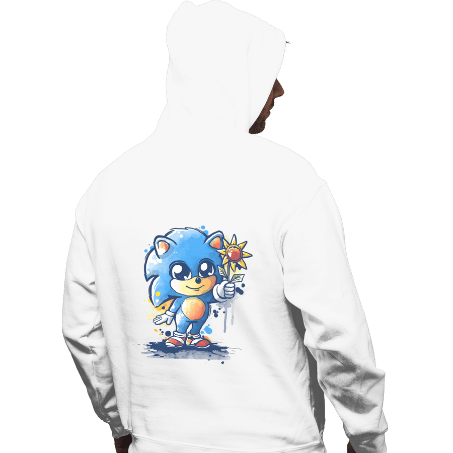 Shirts Zippered Hoodies, Unisex / Small / White Little Baby Hedgehog
