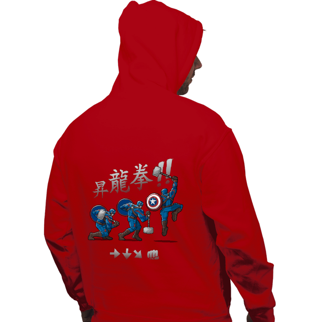Secret_Shirts Pullover Hoodies, Unisex / Small / Red Captain Shoryuken!