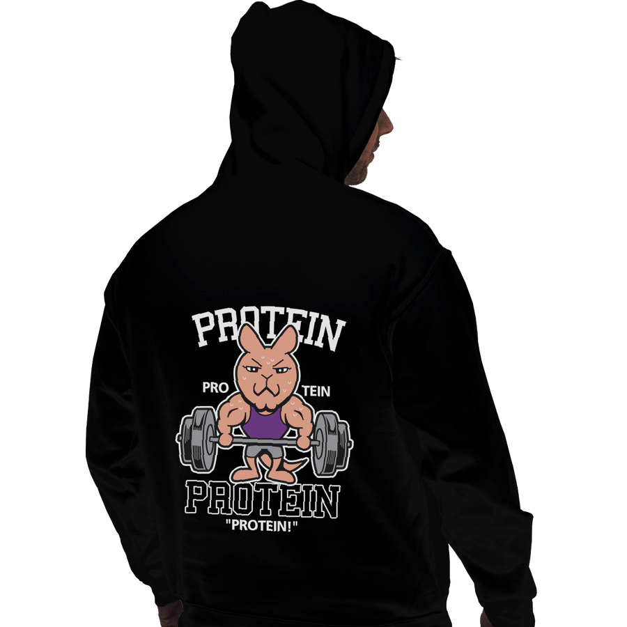 Shirts Pullover Hoodies, Unisex / Small / Black Protein Gym