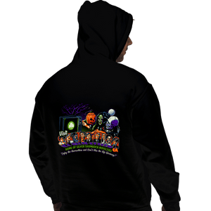 Daily_Deal_Shirts Pullover Hoodies, Unisex / Small / Black Enjoy the Horrorthon in Santa Mira