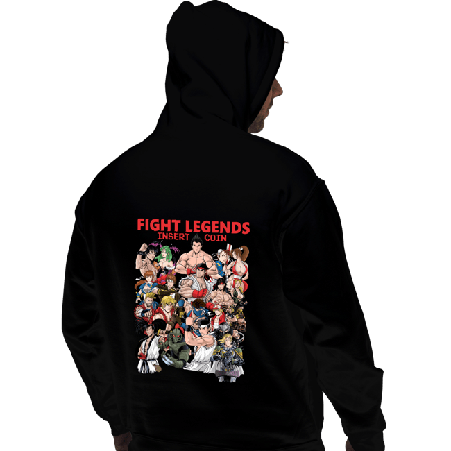 Daily_Deal_Shirts Pullover Hoodies, Unisex / Small / Black Fight Legends Insert Coin