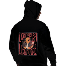 Load image into Gallery viewer, Shirts Pullover Hoodies, Unisex / Small / Black Come On Baby Light My Fire
